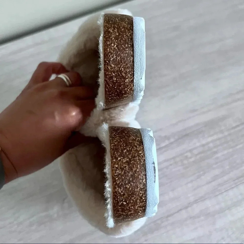 Lucky Brand Marana Furry Slide Size 7.5 - Picture 8 of 10